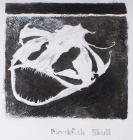 monkfish skull